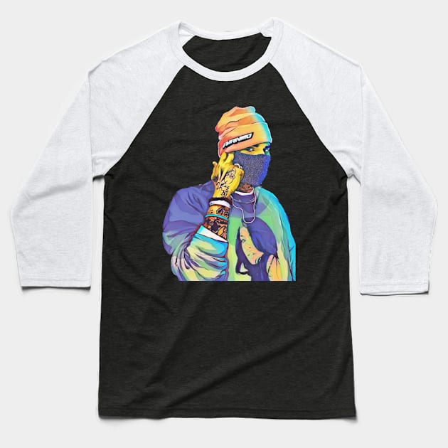 Chris brown Baseball T-Shirt by lilwm14@gmail.com